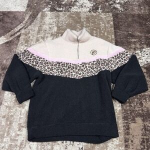 Buc-ee's Sherpa Fleece 1/4 Zip Pullover Womens XL Jacket Stretch Cozy Outdoor